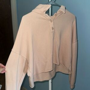 pink cropped sweater